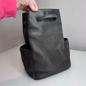 Vintage Authentic Coach black pebbled leather Sonoma backpack sling bag